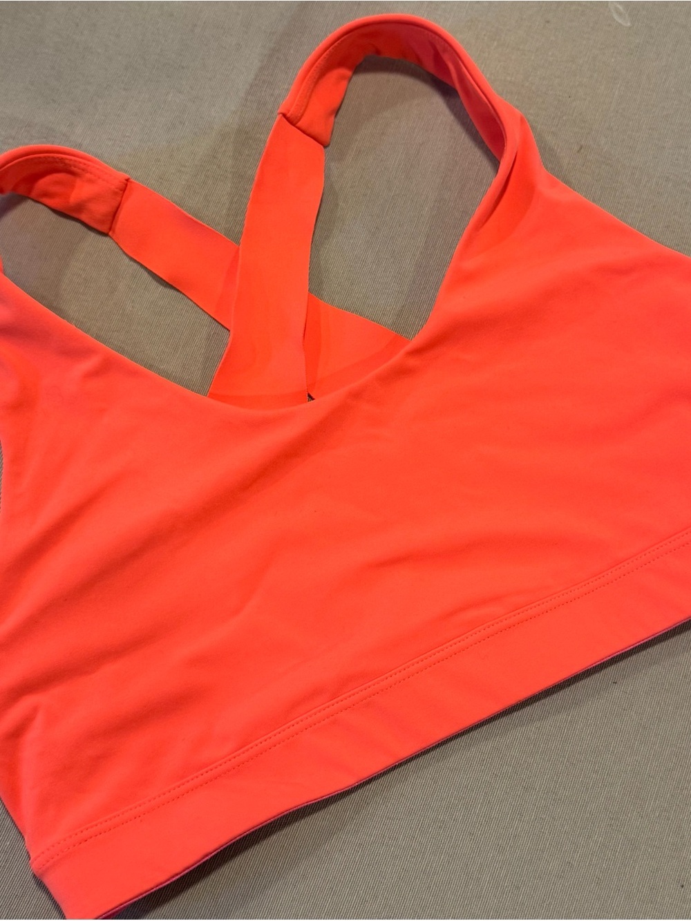 Old Navy Neon Coral Racerback Sports Bra
